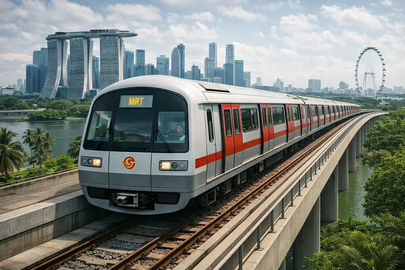 Singapore MRT crowd levels, service alerts, and station analysis map